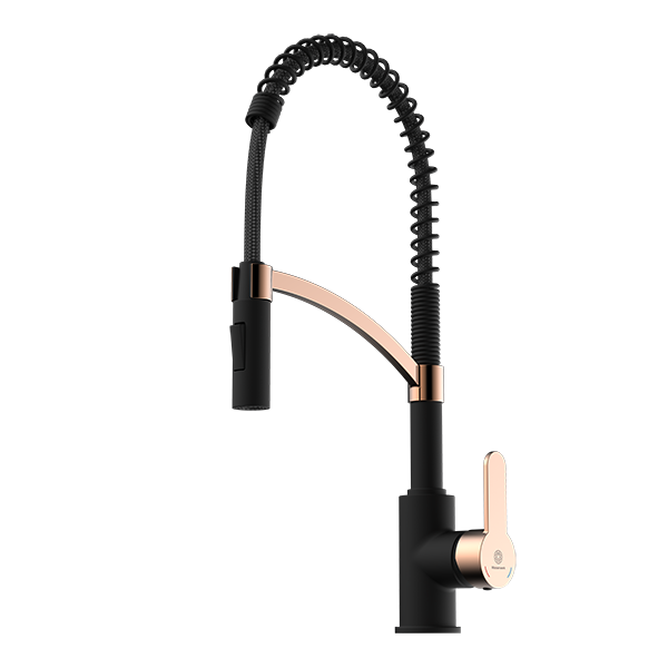 Schwarz matt und Roségold-Optik